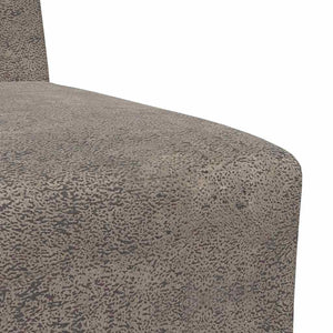 Canapé modulaire sans accoudoirs Gris foncé 55 cm Similicuir suède