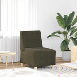 Unité de Sofa Modulaire Sans Accoudoirs Vert armée