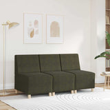 Unité de Sofa Modulaire Sans Accoudoirs Vert armée