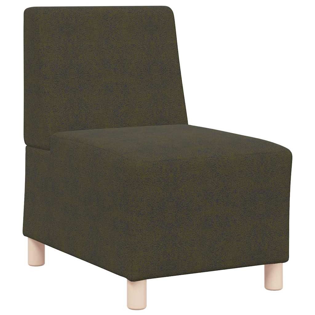 Unité de Sofa Modulaire Sans Accoudoirs Vert armée