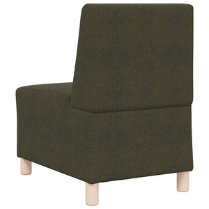 Unité de Sofa Modulaire Sans Accoudoirs Vert armée