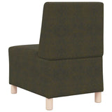 Unité de Sofa Modulaire Sans Accoudoirs Vert armée