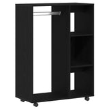 Armoire en chêne noir 80x40x110 cm Bois d'ingénierie