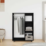 Armoire en chêne noir 80x40x110 cm Bois d'ingénierie