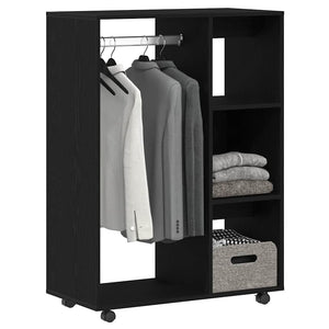Armoire en chêne noir 80x40x110 cm Bois d'ingénierie