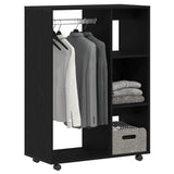 Armoire en chêne noir 80x40x110 cm Bois d'ingénierie