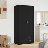 Armoire Chêne noir 80 x 52 x 180 cm Bois d'ingénierie