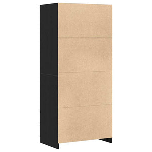 Armoire Chêne noir 80 x 52 x 180 cm Bois d'ingénierie