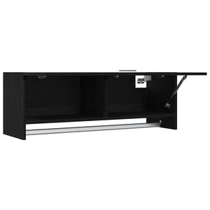 Armoire avec stockage Noir 100 x 32.5 x 35 cm Bois d'ingénierie