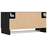 Armoire avec stockage Noir 70 x 32.5 x 35 cm Bois d'ingénierie