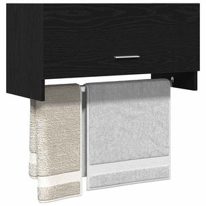 Armoire avec stockage Noir 70 x 32.5 x 35 cm Bois d'ingénierie