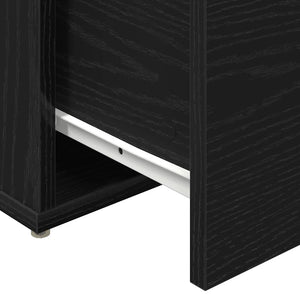 Commode Chêne noir 40.5 x 40 x 40 cm Bois d'ingénierie