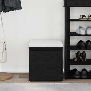 Commode Chêne noir 40.5 x 40 x 40 cm Bois d'ingénierie