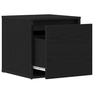 Commode Chêne noir 40.5 x 40 x 40 cm Bois d'ingénierie
