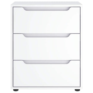 Buffet VISNES blanc 60x40x73 cm bois d'ingénierie