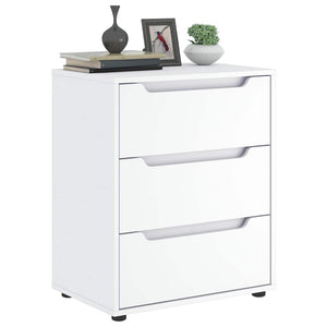 Buffet VISNES blanc 60x40x73 cm bois d'ingénierie