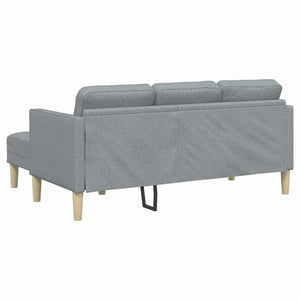 Ensemble de Canapés Gris clair 173 x 131 x 67 cm tissu