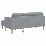 Ensemble de Canapés Gris clair 173 x 131 x 67 cm tissu