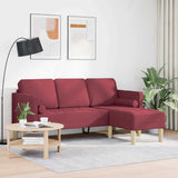 Ensemble de Canapés Rouge vin 173 x 131 x 67 cm tissu