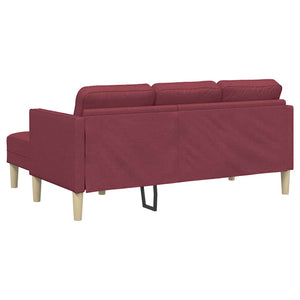 Ensemble de Canapés Rouge vin 173 x 131 x 67 cm tissu