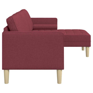 Ensemble de Canapés Rouge vin 173 x 131 x 67 cm tissu
