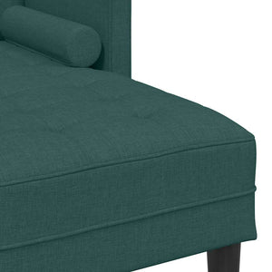 Ensemble de Canapés Vert foncé 173 x 131 x 67 cm tissu