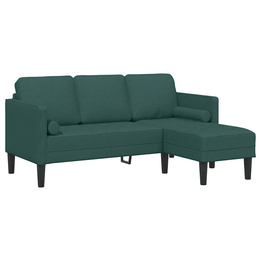 Ensemble de Canapés Vert foncé 173 x 131 x 67 cm tissu