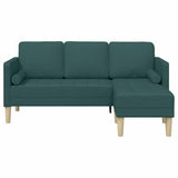 Ensemble de Canapés Vert foncé 173 x 131 x 67 cm tissu
