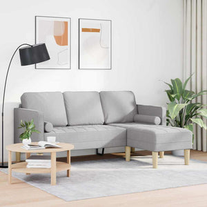 Ensemble de Canapés Gris nuage 173 x 131 x 67 cm tissu