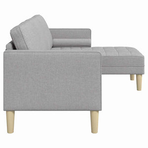 Ensemble de Canapés Gris nuage 173 x 131 x 67 cm tissu