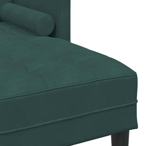 Ensemble de Canapés Vert foncé 173 x 131 x 67 cm Velours