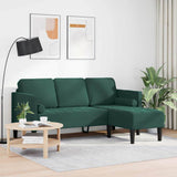 Ensemble de Canapés Vert foncé 173 x 131 x 67 cm Velours