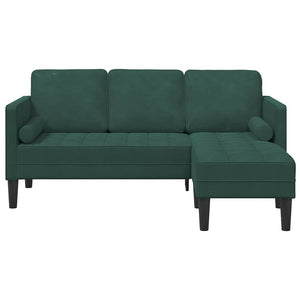 Ensemble de Canapés Vert foncé 173 x 131 x 67 cm Velours