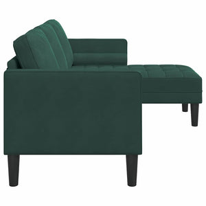 Ensemble de Canapés Vert foncé 173 x 131 x 67 cm Velours