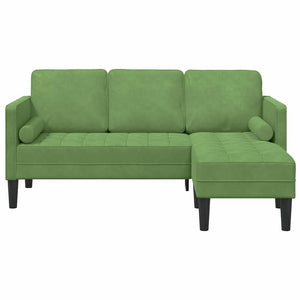 Ensemble de Canapés Vert clair 173 x 131 x 67 cm Velours