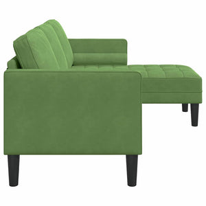 Ensemble de Canapés Vert clair 173 x 131 x 67 cm Velours