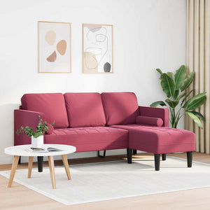 Ensemble de Canapés Rouge bordeaux 173 x 131 x 67 cm Velours
