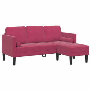 Ensemble de Canapés Rouge bordeaux 173 x 131 x 67 cm Velours