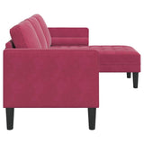Ensemble de Canapés Rouge bordeaux 173 x 131 x 67 cm Velours