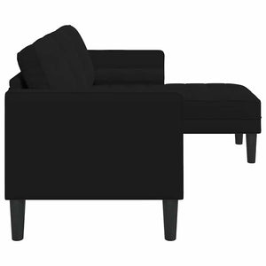 Ensemble de Canapés Noir 173 x 131 x 67 cm Velours