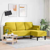 Ensemble de Canapés Jaune 173 x 131 x 67 cm Velours