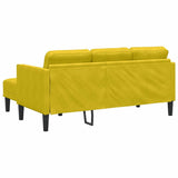 Ensemble de Canapés Jaune 173 x 131 x 67 cm Velours
