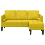 Ensemble de Canapés Jaune 173 x 131 x 67 cm Velours
