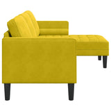 Ensemble de Canapés Jaune 173 x 131 x 67 cm Velours
