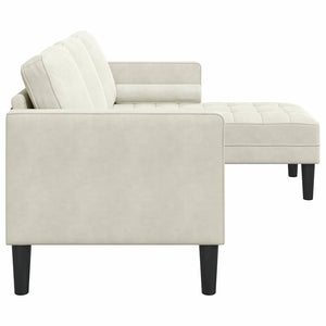 Ensemble de Canapés Crème 173 x 131 x 67 cm Velours