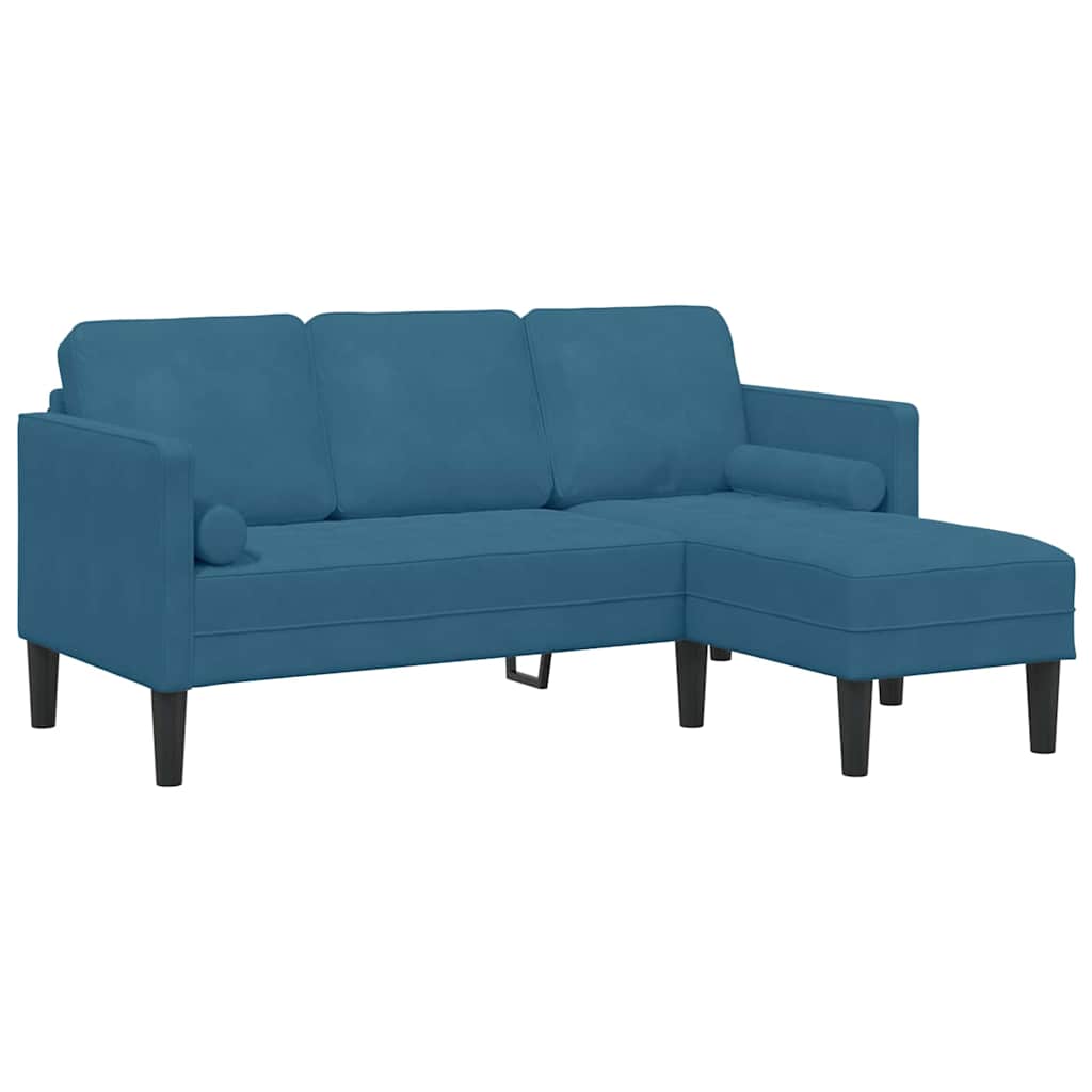 Ensemble de Canapés Bleu 173 x 131 x 67 cm Velours