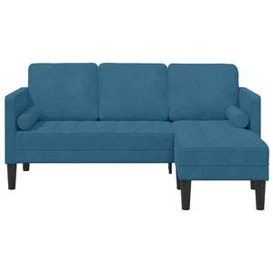 Ensemble de Canapés Bleu 173 x 131 x 67 cm Velours
