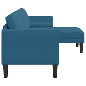 Ensemble de Canapés Bleu 173 x 131 x 67 cm Velours
