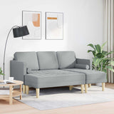 Ensemble de Canapés 2 pcs Gris clair 173 x 131 x 67 cm tissu