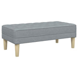 Ensemble de Canapés 2 pcs Gris clair 173 x 131 x 67 cm tissu